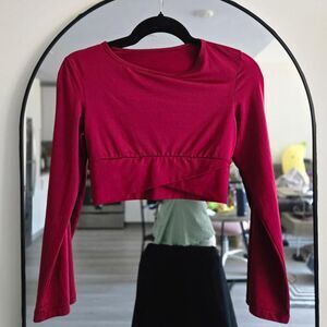 Shein Women's Red Crop-top